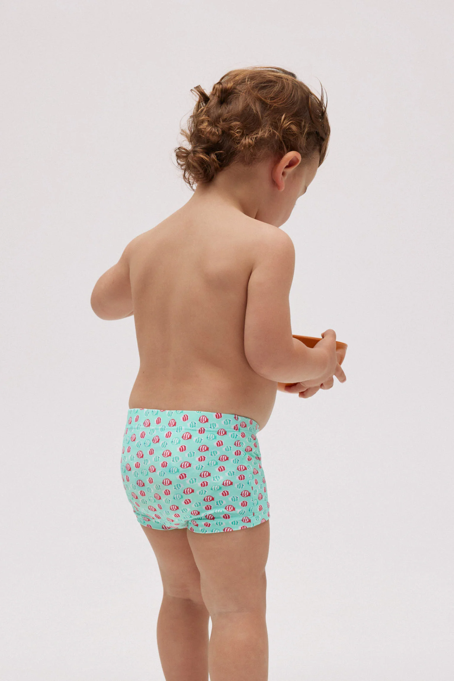 Maillot de bain boxer bébé imprimé poisson - Image 4