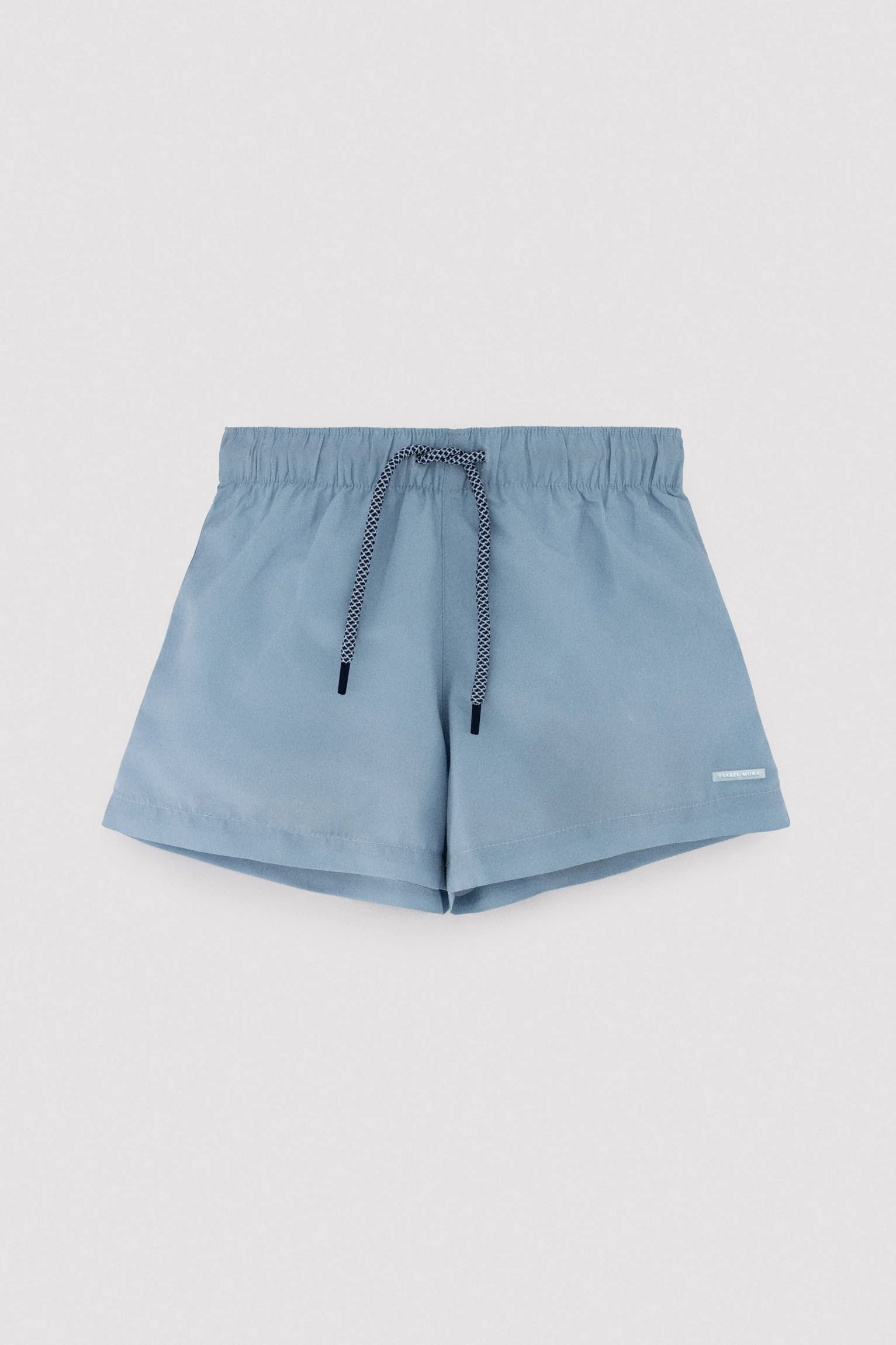 Maillot de bain court bleu uni pour garçon - Image 5