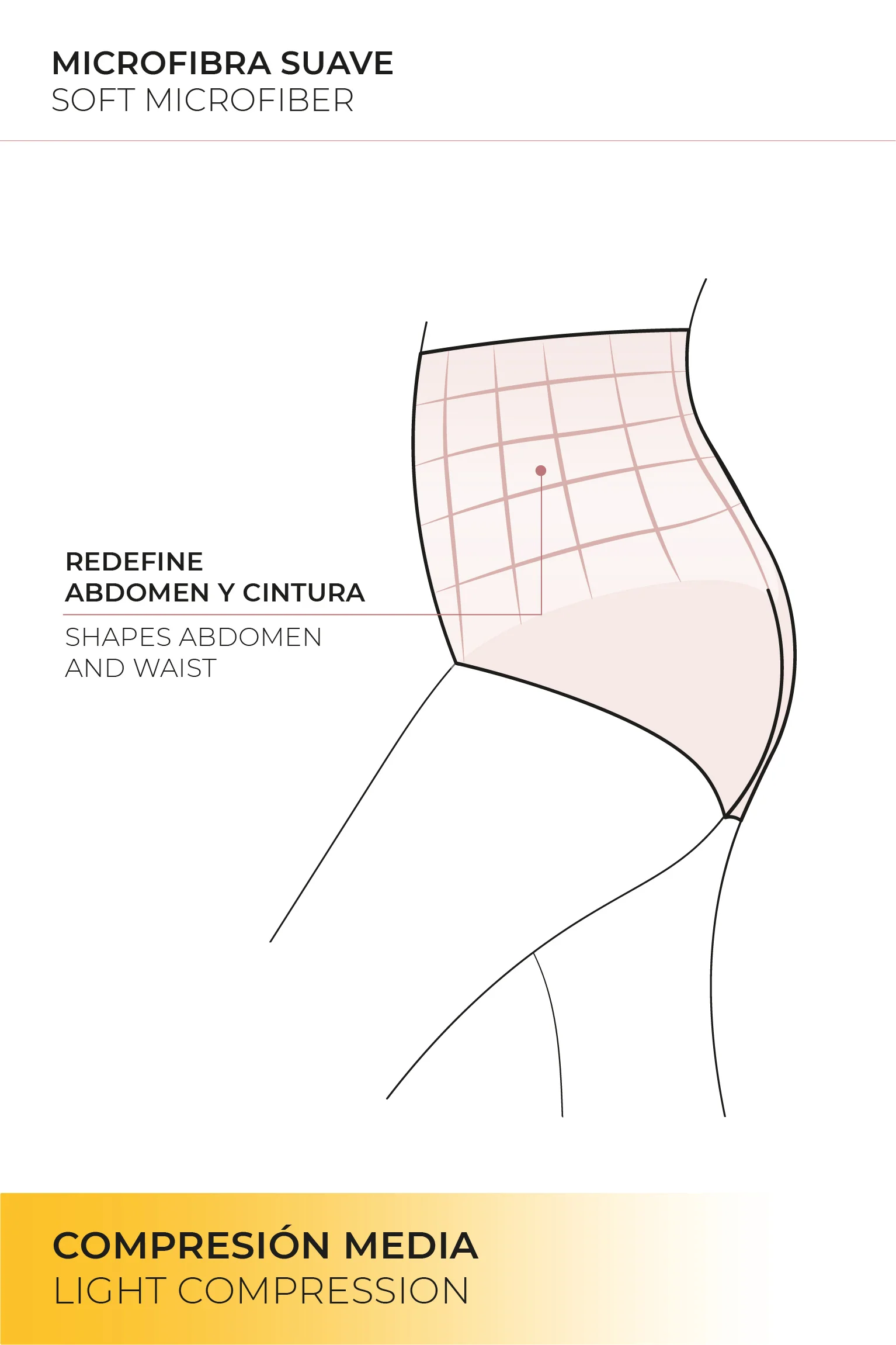 Culotte haute amincissante compression moyenne nude - Image 7