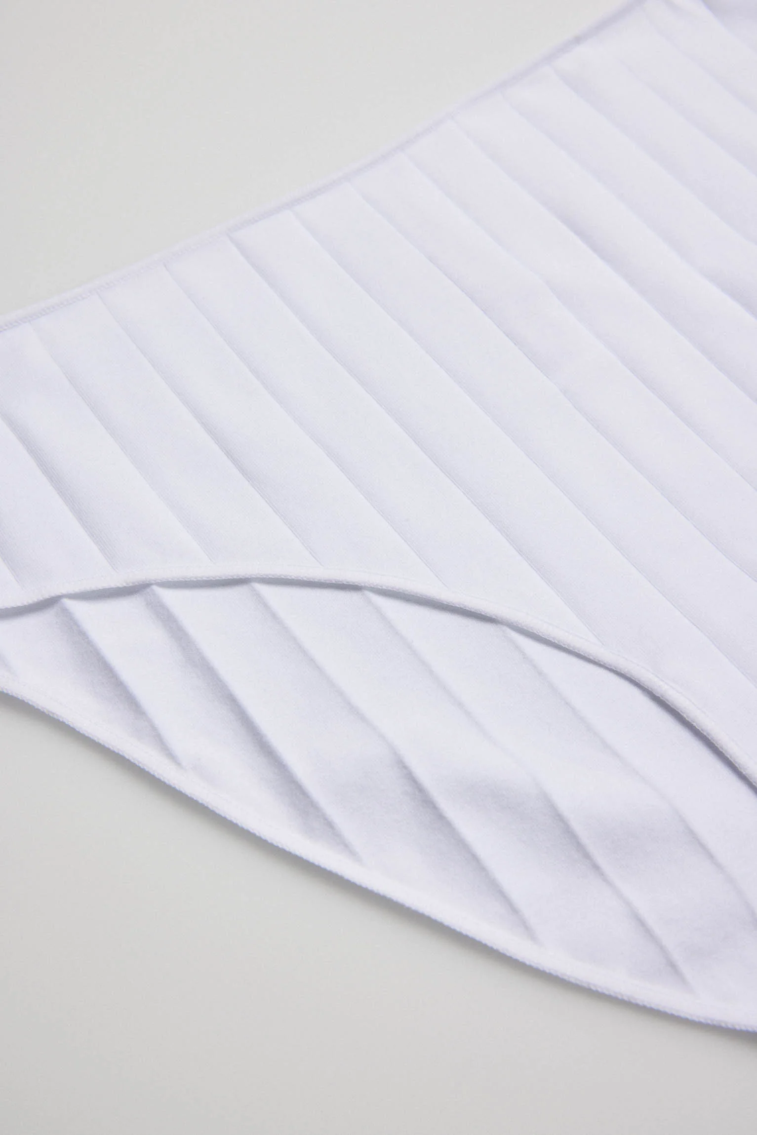 Culotte midi côtelée blanche - Image 4