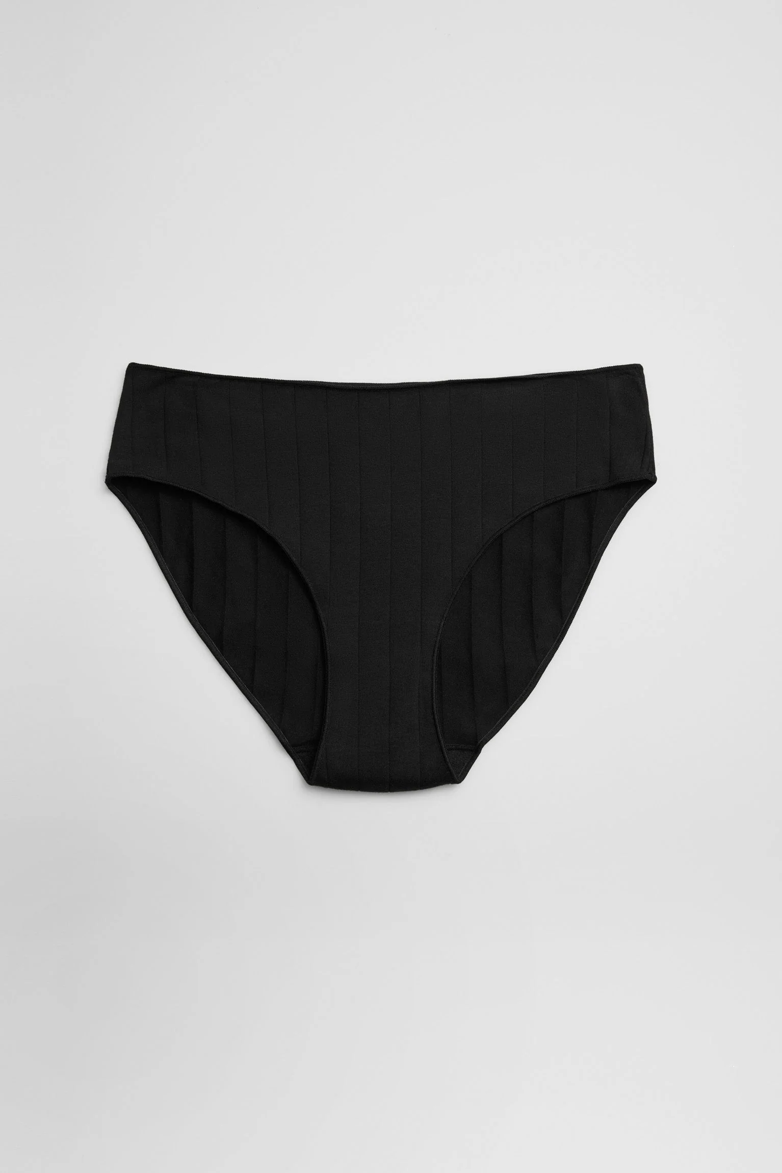 Culotte midi côtelée noire - Image 4