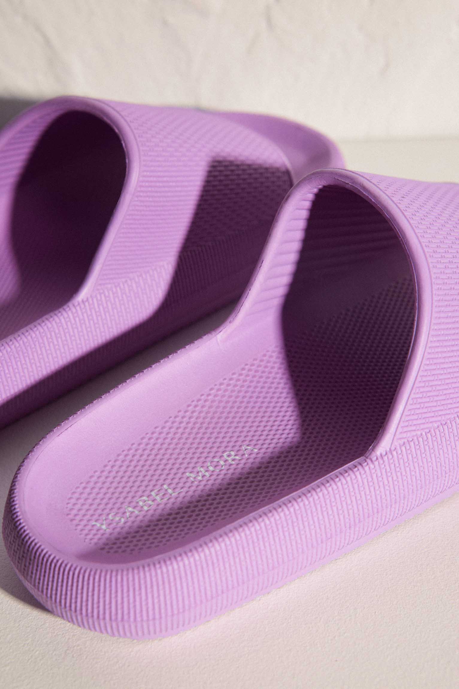 Tongs de plage antidérapantes légères extra confort lilas - Image 3
