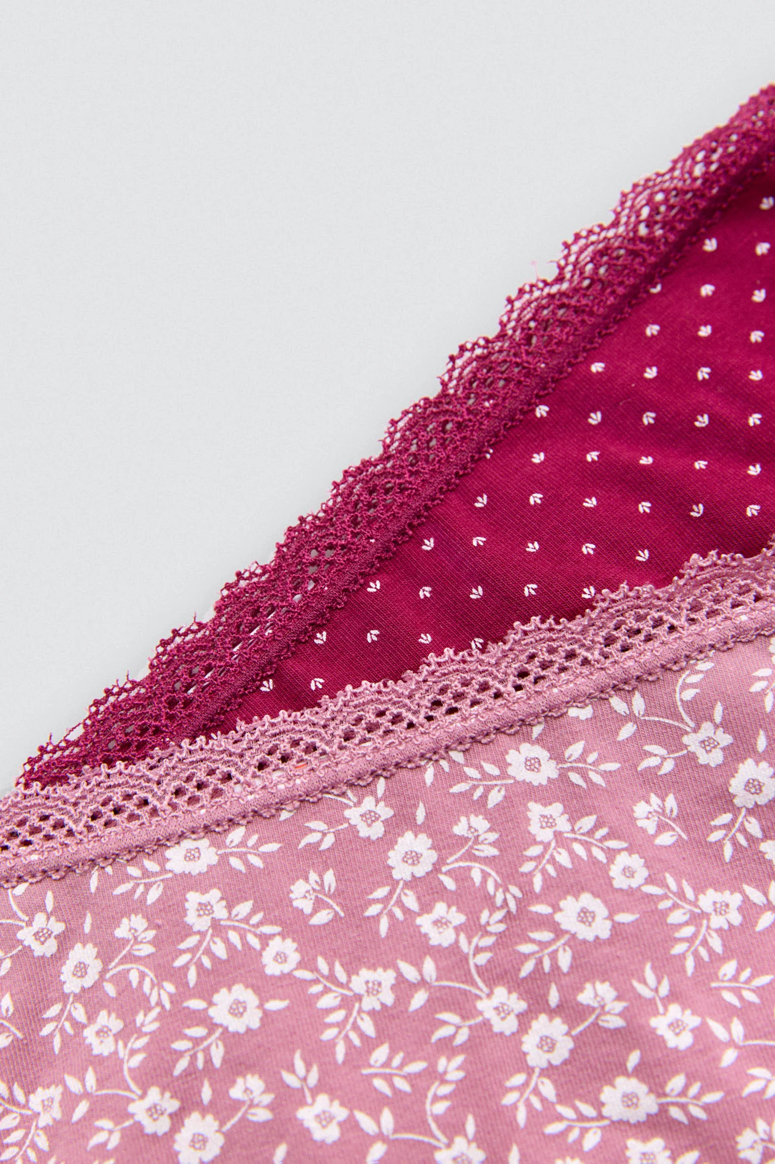 Lot de 2 culottes midi imprimées roses - Image 3