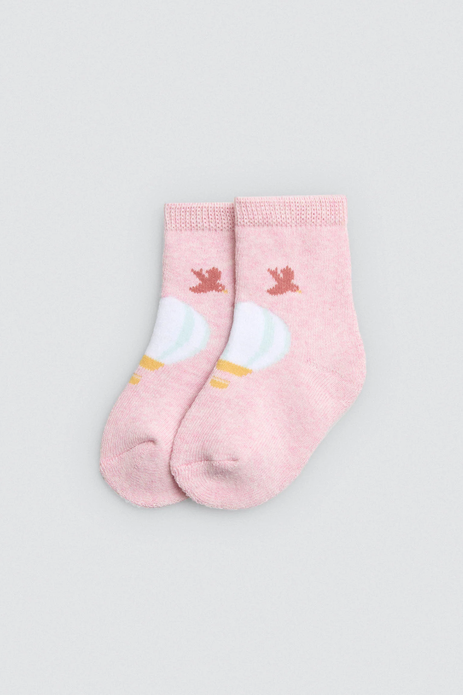 Lot de 4 chaussettes thermiques pour bébé avec imprimés ballons - Image 2