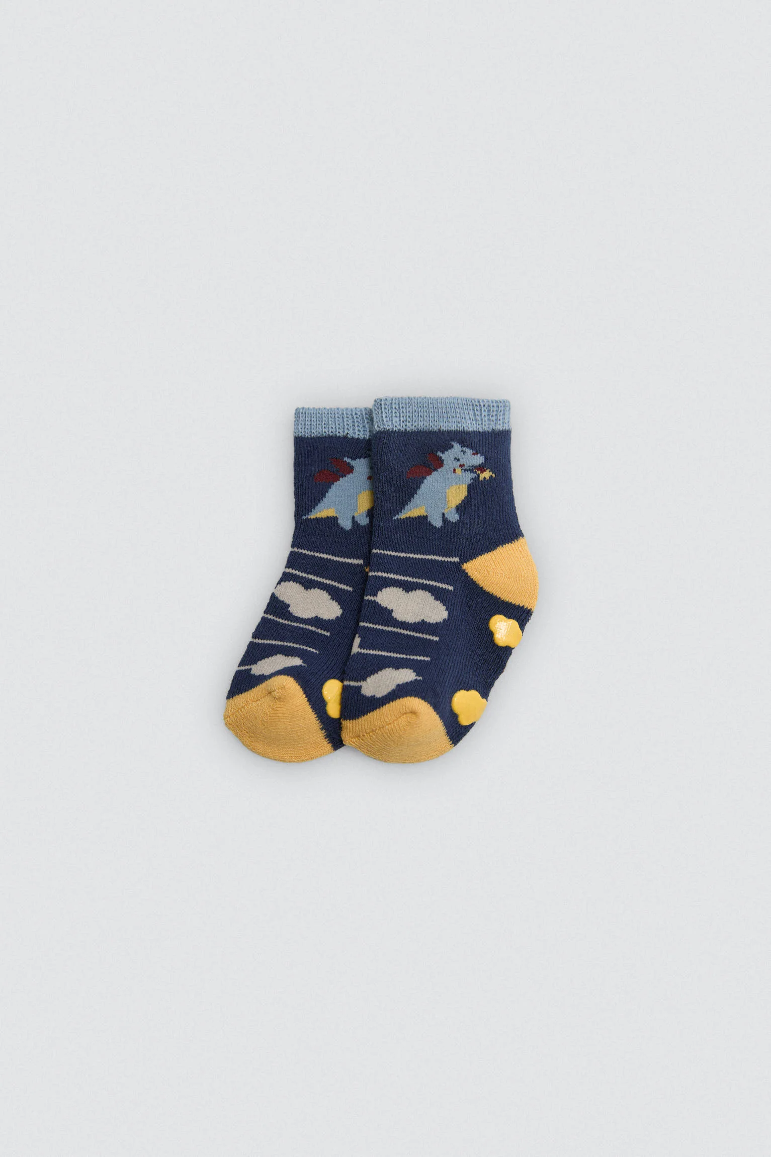 Lot de 4 chaussettes thermiques antidérapantes pour bébé Dragon Tale - Image 2