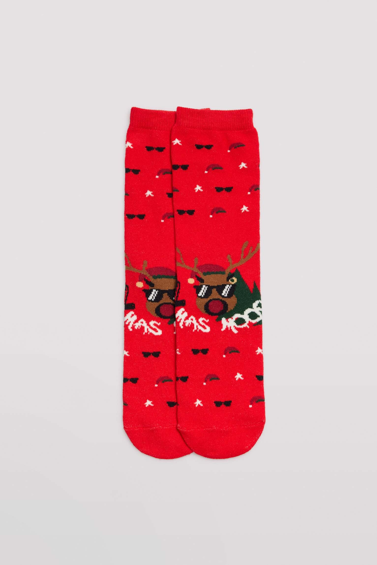 Pack boxer et chaussettes jeunesse en coton naturel avec imprimés de Noël - Image 3