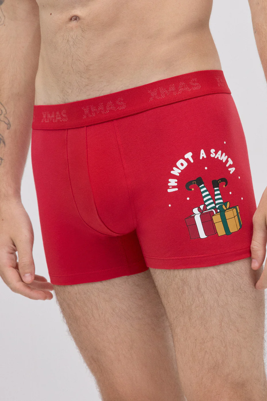 Je ne suis pas un Père Noël Pack boxer et chaussettes de Noël - Image 3
