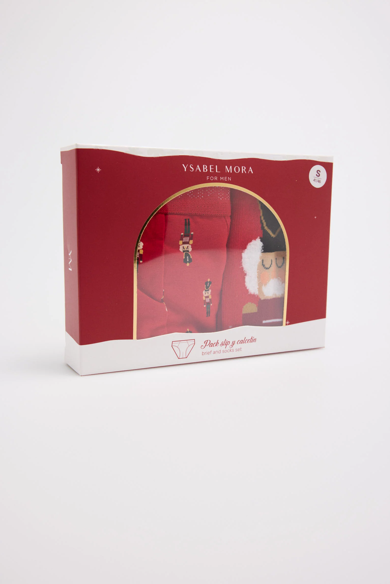 Pack boxer et chaussettes de Noël avec imprimé Casse-Noisette - Image 7