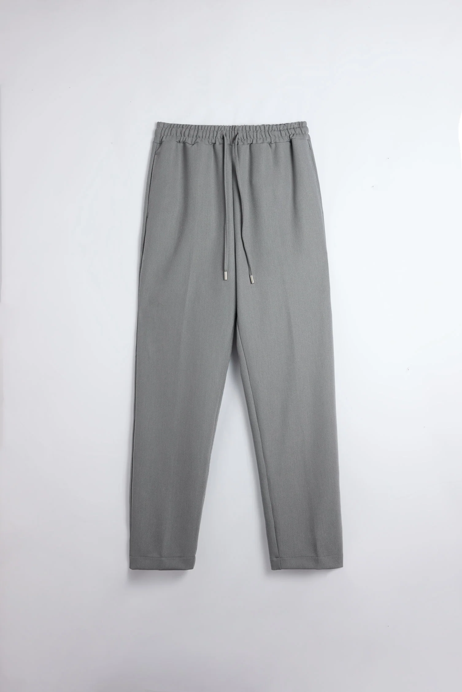 Pantalon droit gris à taille ajustable - Image 5