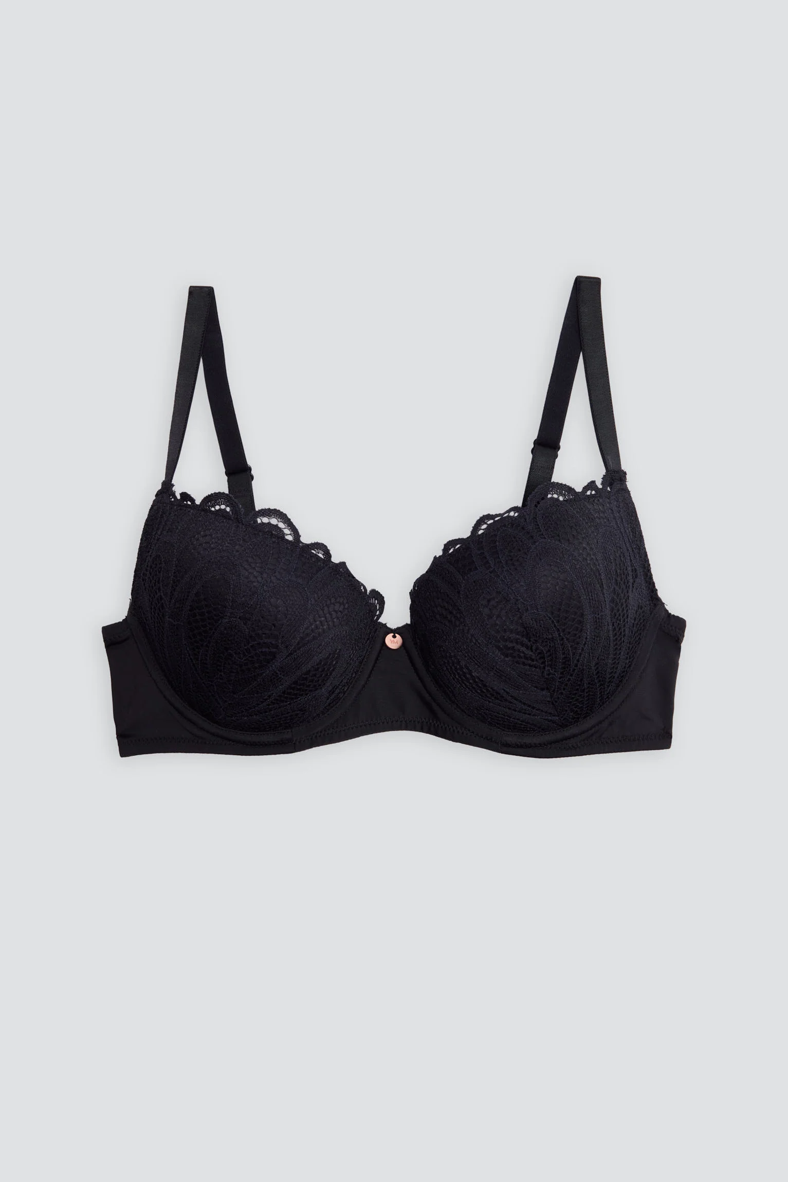 Soutien-gorge push-up en dentelle noire - Image 4