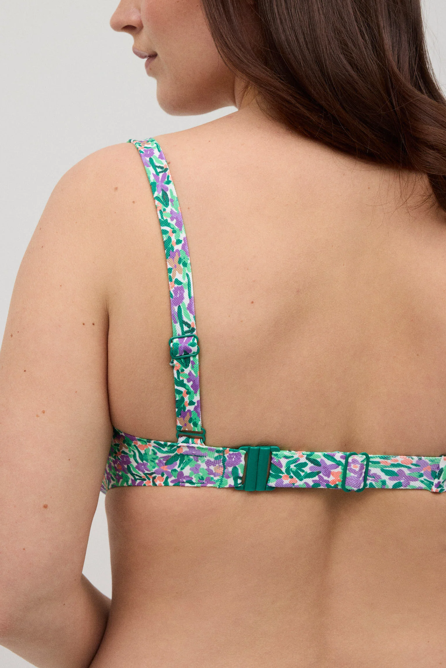 Haut de maillot de bain amincissant imprimé contour réglable pour bonnets C et D - Image 5