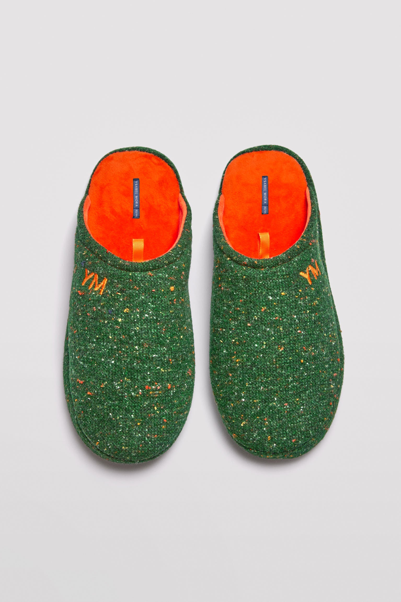 Chaussons de maison logo Ysabel Mora vert bouteille - Image 2